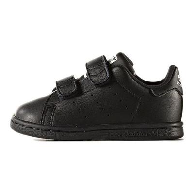 Оригинальные повседневные кроссовки Stan Smith Прочные низкие кроссовки для ходьбы Детские кроссовки Обсидиан-черный BZ0524