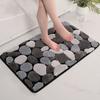 Flocking Stone Bathroom Cashmere Thickening Mat Bath Non-slip Carpets In Wash Basin Bathtub Side Floor Rug Shower Room Doormat Memory Foam 3D Pad