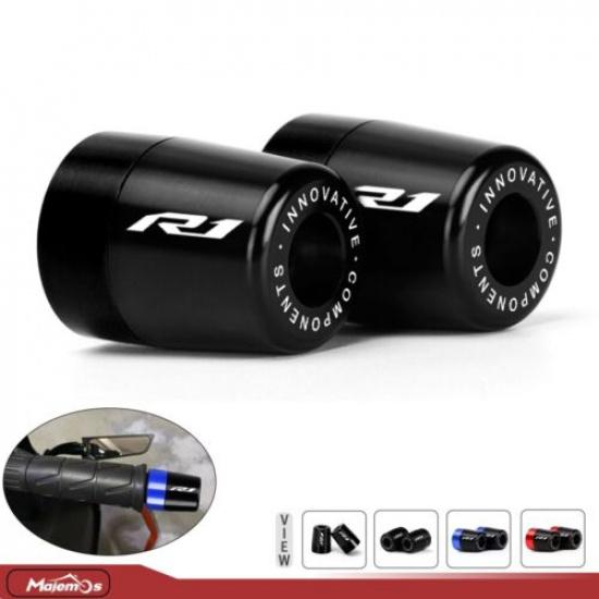 Handle Bar Ends Hand Grips Plugs Caps For YAMAHA YZF-R1 YZF-R1M YZF-R1S YZF R1