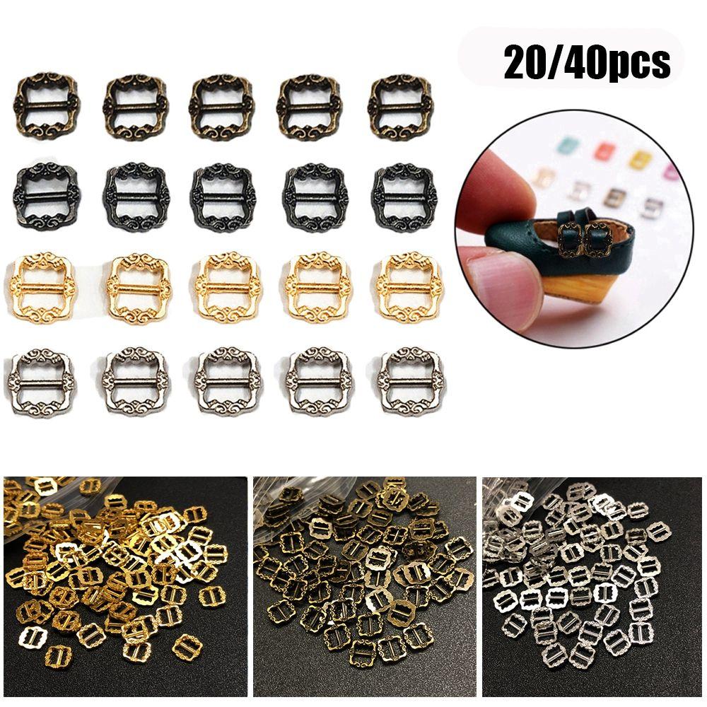 Mini Ultra-small Diy Dolls Buckles Pattern Belt Buttons Tri-glide Buckle Doll Bags Accessories