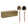 Non-Scratch Soft Bristle Wood Handle Pot Brush with Gift Box