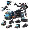 Нетоксичные Toylinx 596 деталей Трансформирующиеся игрушки DIY Робот Машина Кирпичики Сплав Пластик Городская Полицейская Станция Строительные Блоки Подарок Ребенку на День Рождения