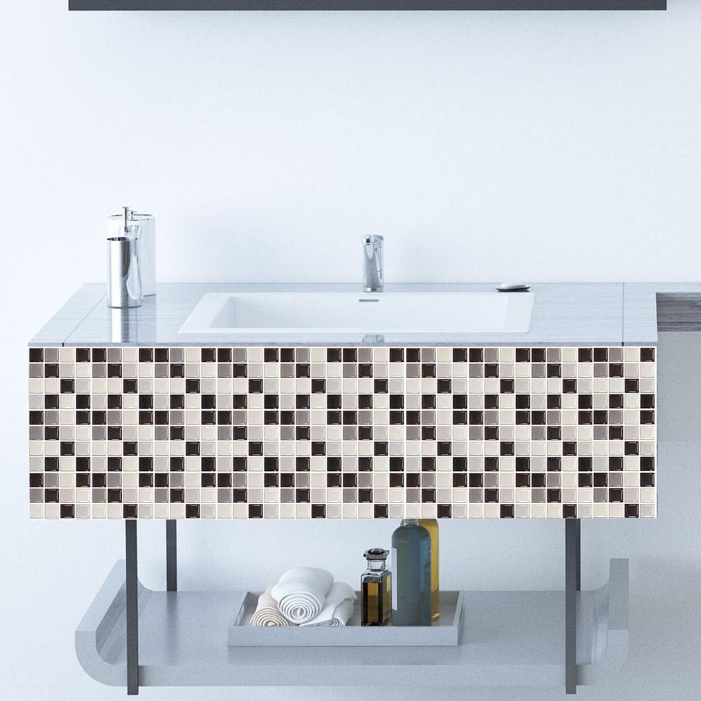 Наклейка на настенную плитку с красочной мраморной мозаикой | 10 шт. 3d стикер на стену из плитки для кухонного фартука | Самоклеящиеся наклейки на плитку для ванной комнаты