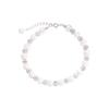 Bright Pearl Diamond Ball Bracelet Women's Fashion Light Luxury French Retro Shambhala Pearl Bracelet