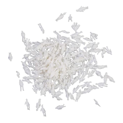 Baosity 200 White Standing People for DIY Train Park Layout Scenery - 1:300