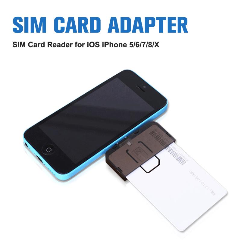 Адаптер для SIM-карты Считыватель SIM-карт Mini Sim Nano Для телефона Ios 5/6/7/8/X(Подключите & Play)