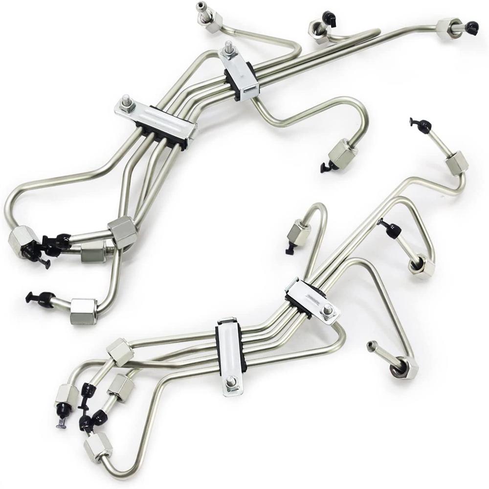 8 Fuel Injection Lines For Ford 6.9L 7.3L IDI Diesel F-Series Trucks 1983-94