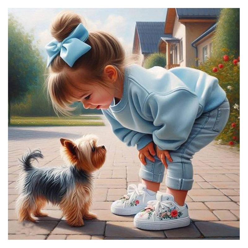 5D Алмазная мозаика с красивой мультяшной девушкой - Ручная вышивка крестом для декора дома и подарков