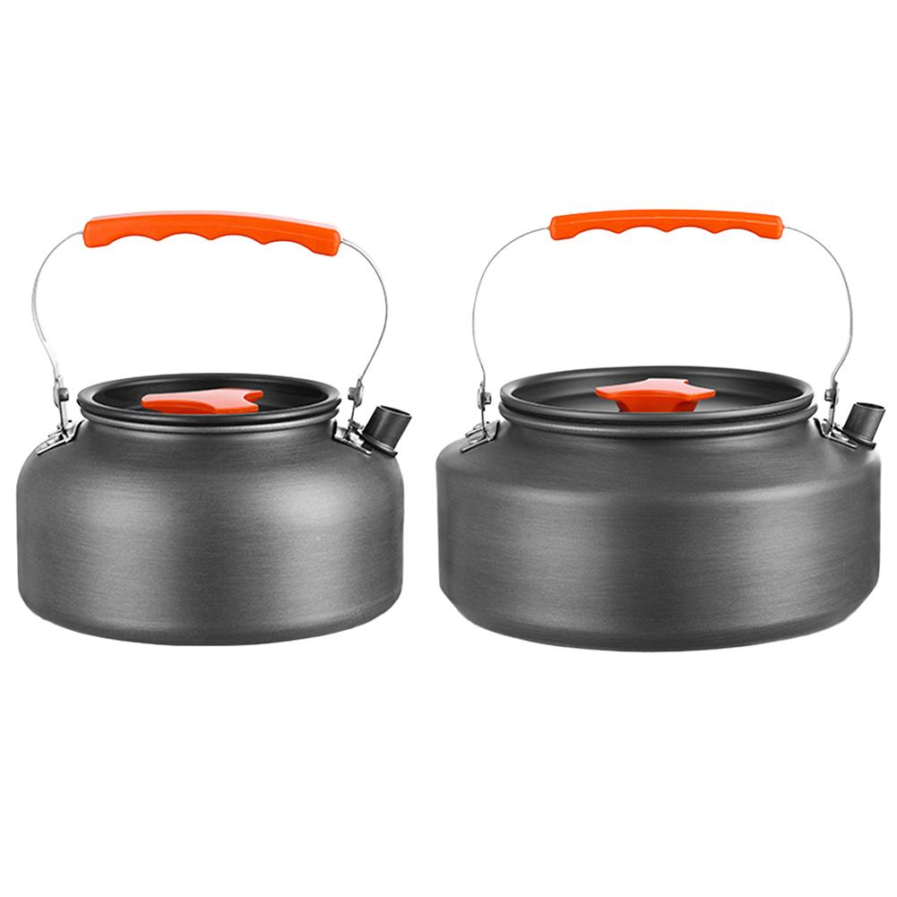 0.8/1.6L Camping Kettle Lightweight Water Kettle Anti Scald Handle Coffee Pot Portable Camping Teapot for Fishing Mountaineering