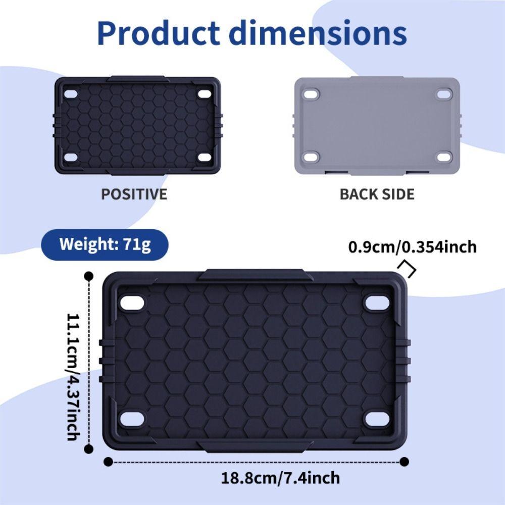 Rustproof Silicone License Plate Frames Universal Front Rear Truck Frame Protector  For Sedan