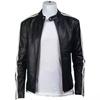 Black Men's Jacket Genuine Lambskin Leather Stylish New Casual Biker Motorcycle Handmade