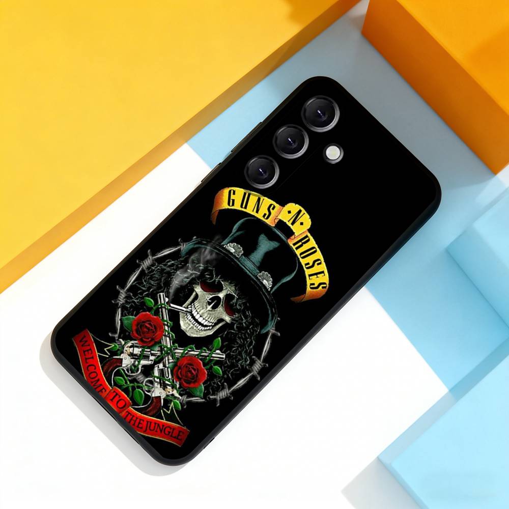 Band G-Guns N Roses Cool For Samsung Galaxy A 73,72,51,53,52,71,22,5G,Note,J7,8,9 Soft Black Cover Phone Case