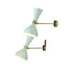 Modern Mid Century Italian Brass Wall Sconce Smirnova Pair Wall Fixture Lamps
