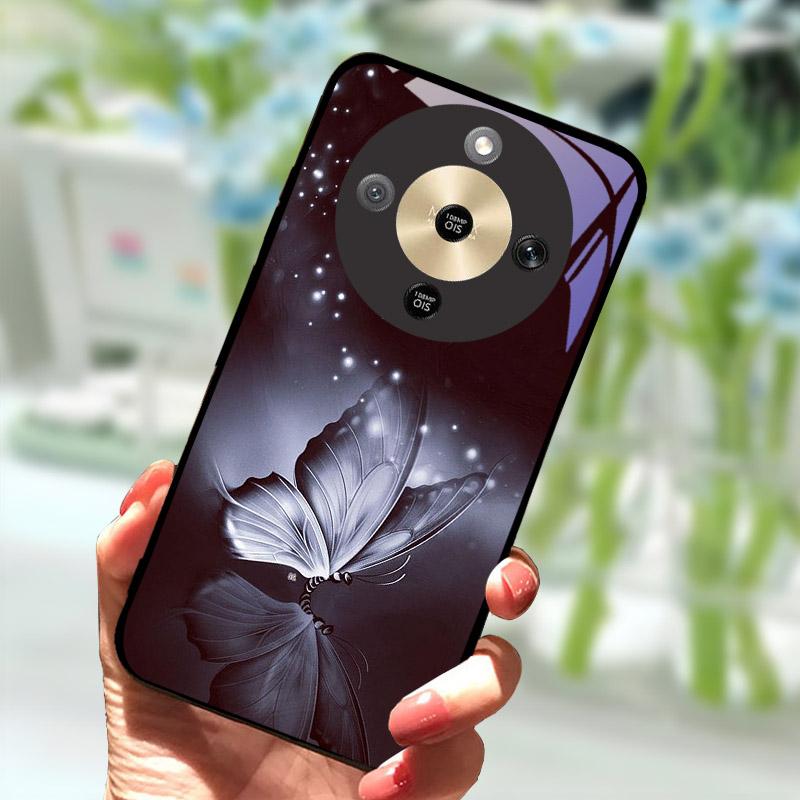 Для Honor X9d HonorX9d Чехол MTN-NX1 Роскошный Расписной Чехол Закаленное Стекло Корпус Телефона Для Honor X 9 D Fundas Coque Защита Камеры