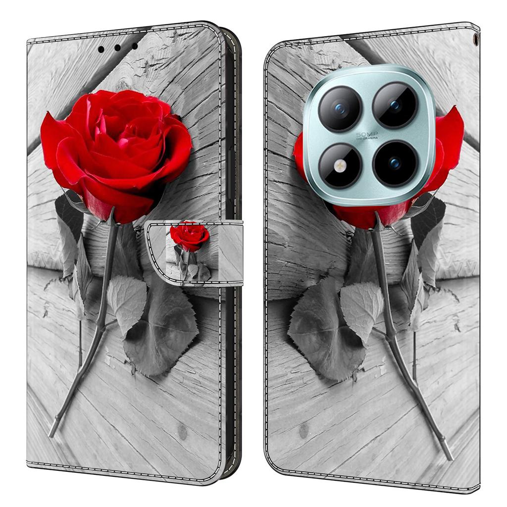 Чехол-кошелек для Xiaomi Poco M8 5G/Redmi Note 15 5G (Глобальный)/15 4G (Глобальный) Кожаный чехол для телефона с 3D-рисунком и магнитной застежкой