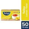 Чай черный Tetley Lemon Twist 50 пакетиков 100 г Освежающий ассамский чай с пикантным лимонным вкусом