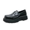 Patent Leather Mens Shoes with Thick Soles Mens Loafers Fashion Luxury Men Man Male Slip On Mocassin Shoes for Men