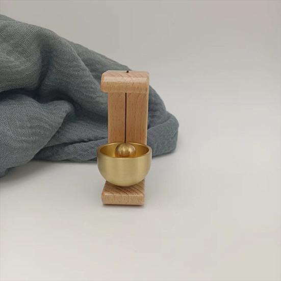 Brass Wood Shopkeepers Bell Loud Sound Front Door Hanging Bell Wind Chime Magnetic Door Opening Doorbell Home Office Coffee Shop Entrance Decoration