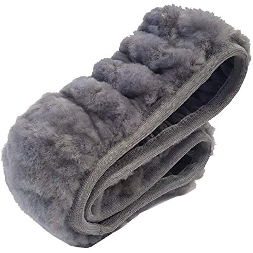 19760 Чехол на руль из натуральной овечьей кожи антрацитового цвета