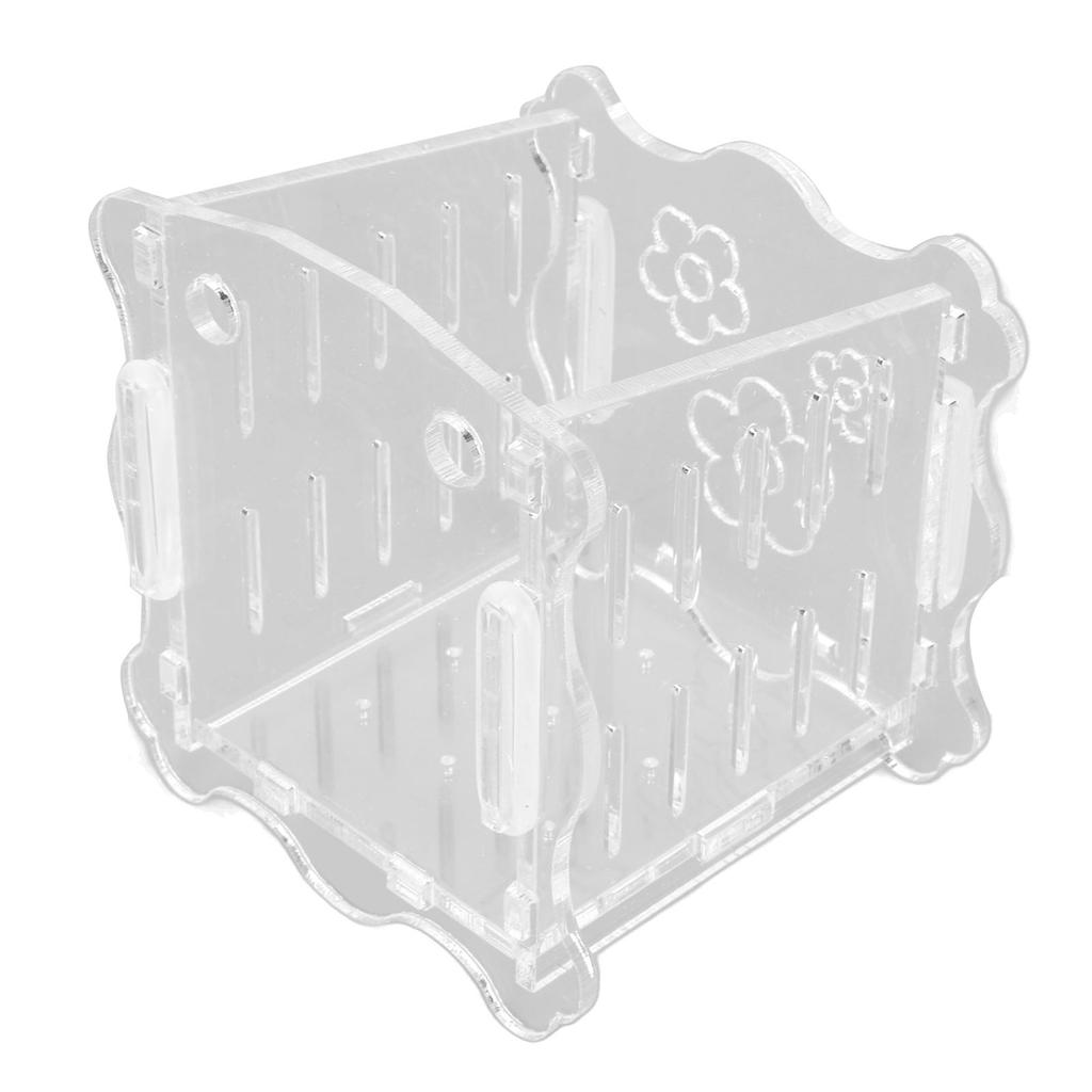   Plant Cup Acrylic Transparent Permeable Hole   Safe   Plant Pot with Suction Cup for Fish  