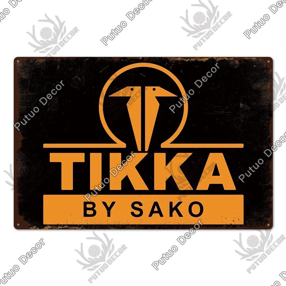 Putuo Decor Brand Poster Vintage Metal Tin Sign Plaque Plate for Garage Man Cave Gun Club Wall Decor Pistola Co2 Arma Metal