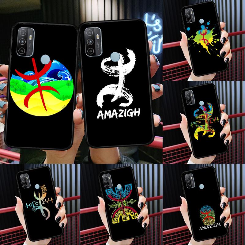 Amazigh Symbol Berber Academy Case For Oppo A54 A74 A94 A54S A57S A15 A16 A17 A52 A72 A76 A96 A58 A78 A98 A77 A5 A9 Cover