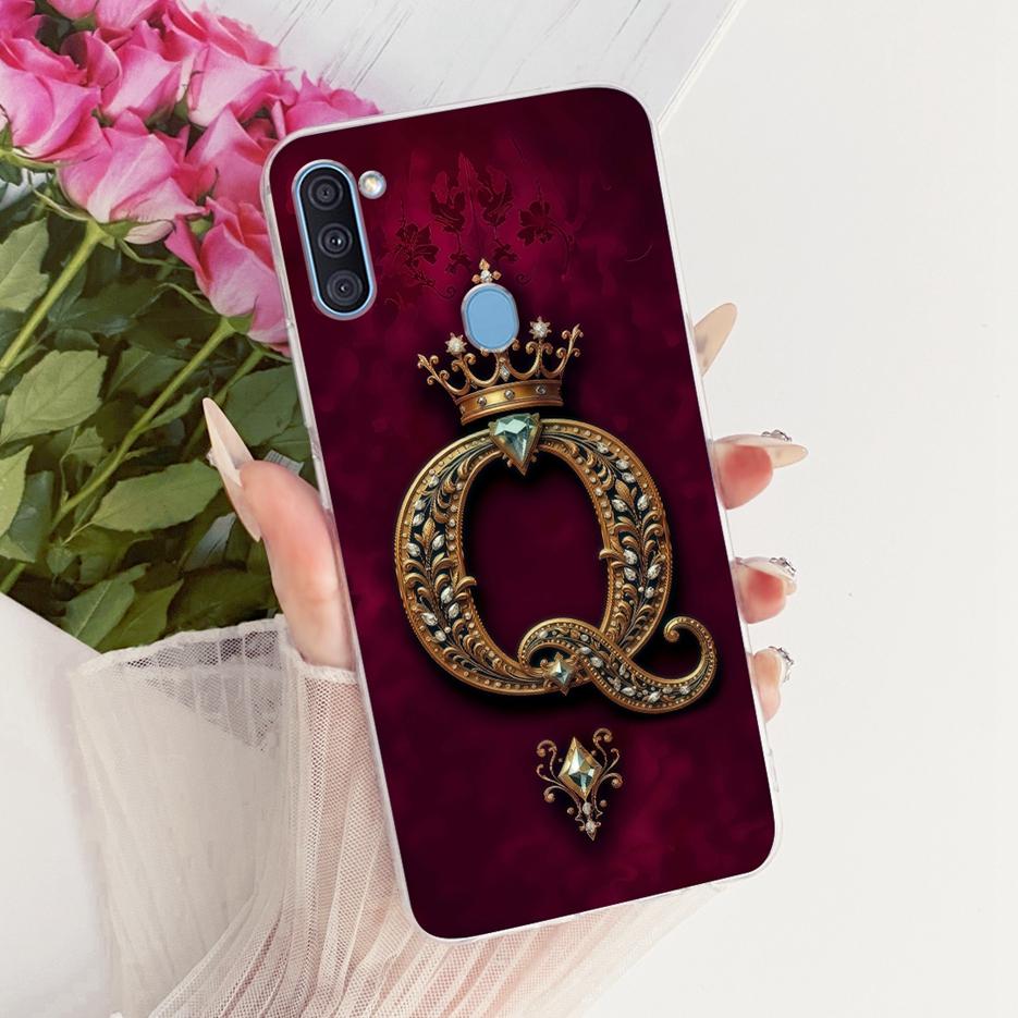Чехол для Samsung Galaxy A11 SM-A115F Роскошный чехол с буквами и короной Мягкий тонкий чехол для телефона для Samsung A11 M 11 Galaxy M11 Fundas Сумки