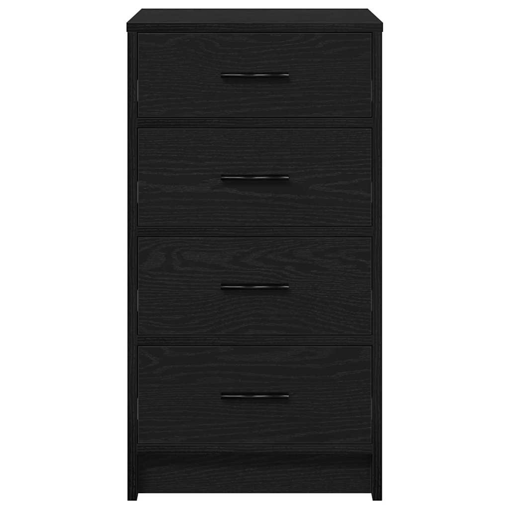 Sideboard Black Oak Effect 40 x 41 x 75 cm Engineered Wood