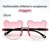 Bear One-piece Frame Children's Sunglasses Cute Cartoon Sunshade Glasses Gradual Change Color Sunglasses