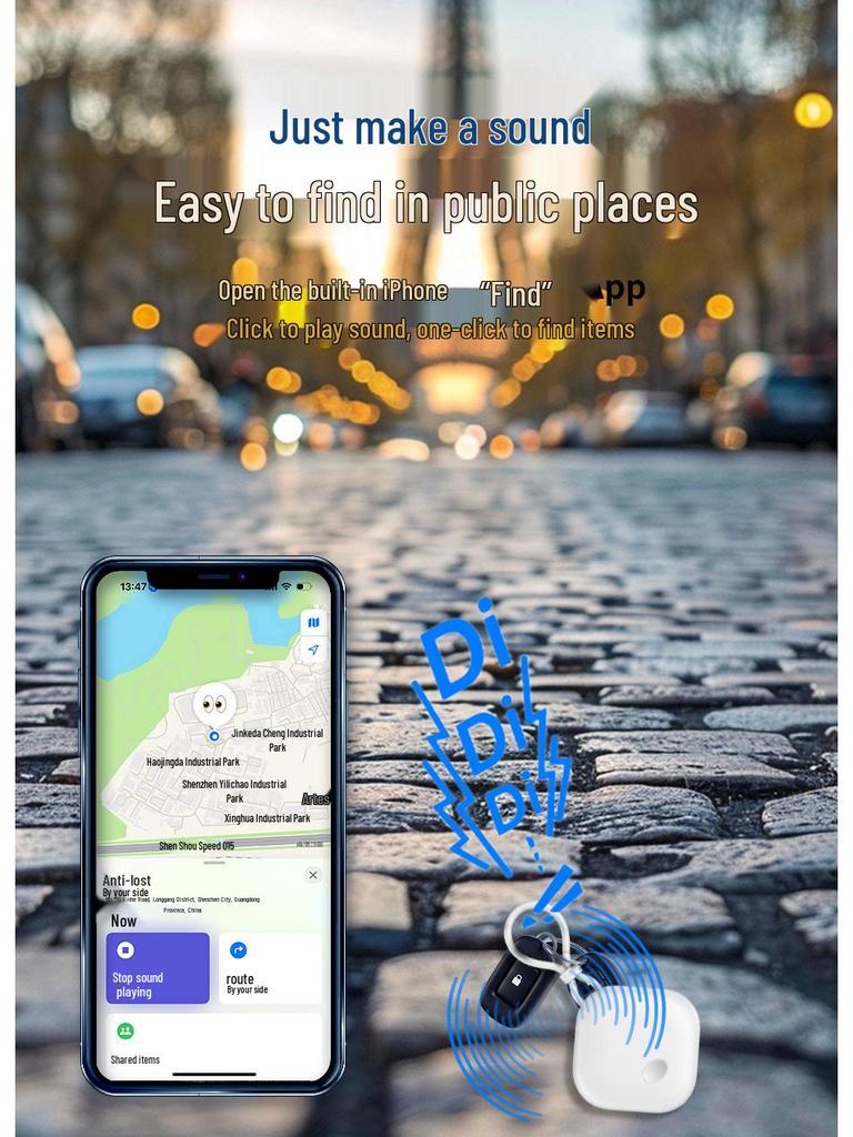 Bluetooth Anti-Lost GPS Tracker for Luggage and Personal Items - Real-Time Locator for All Ages