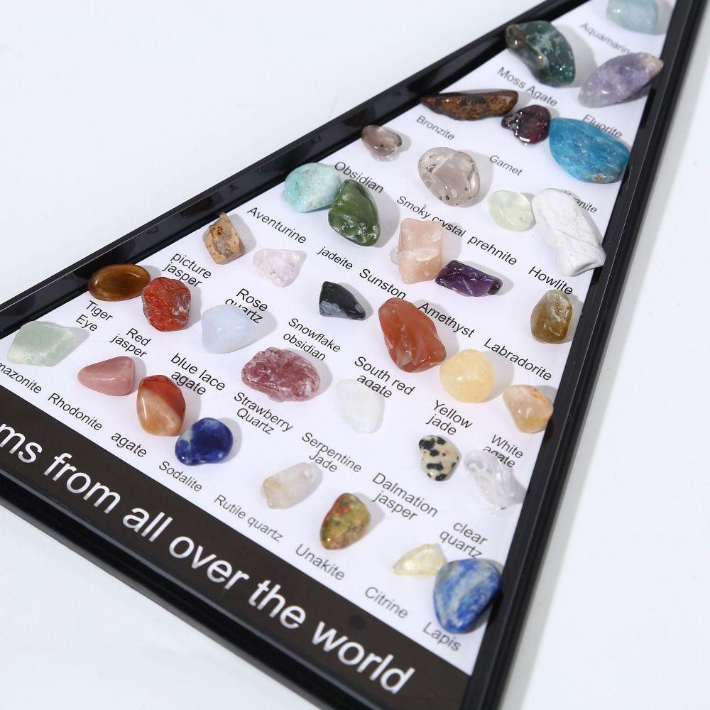 Natural Crafts Natural Crystal Rock Collection 36 Ore Raw Stone Ornament  Energy