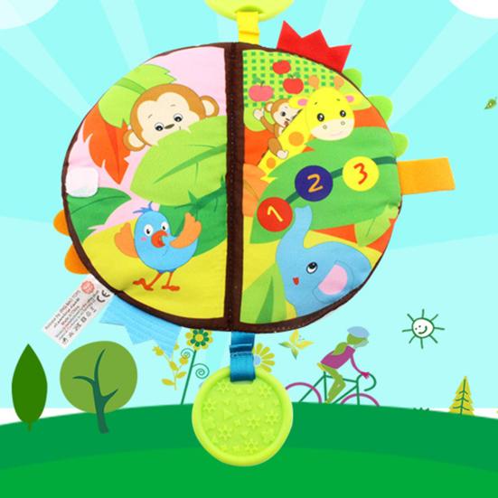 Раннее обучение головоломка игрушки милые подвесные детские мягкие погремушки тканевая книга прорезыватель игрушка малыш