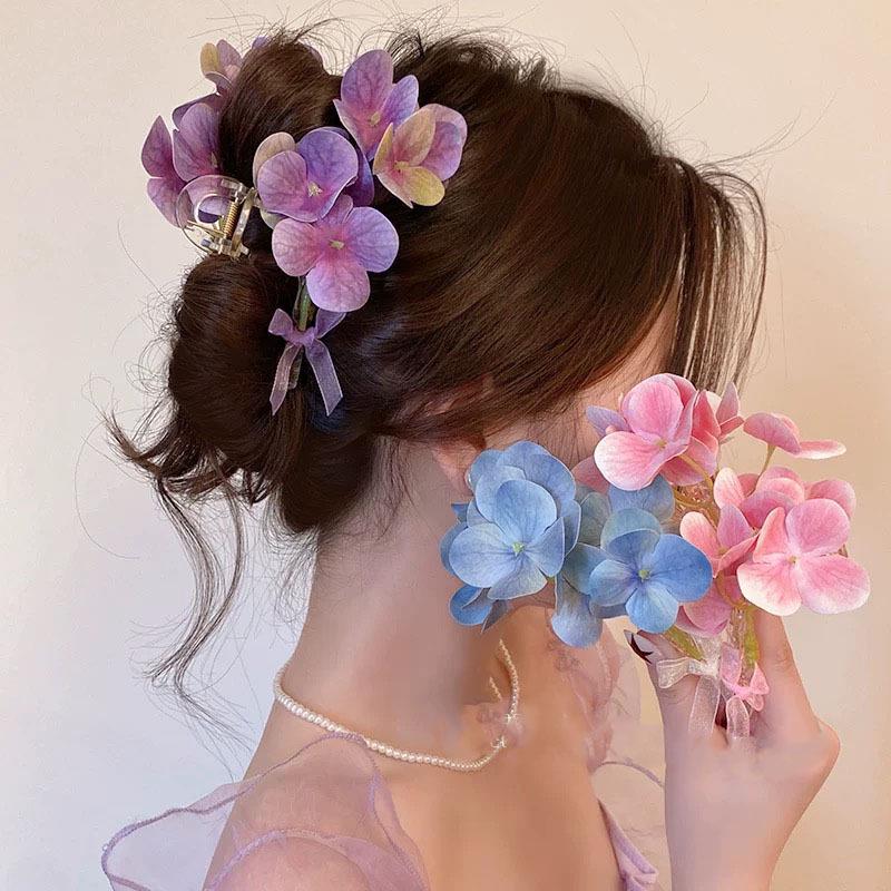 Заколка для волос в корейском стиле с бантом в горошек - Элегантная и универсальная