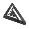 Столярный угольник разметочный инструмент черный цвет алюминиевый сплав треугольная линейка стропильный угольник для