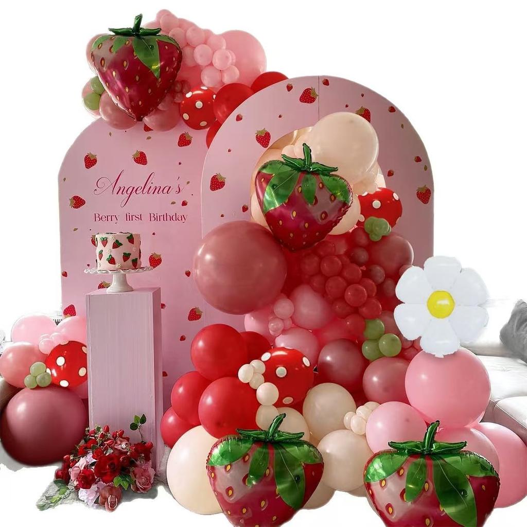 Набор из 158 шаров песочно-белого цвета с коровьим принтом, красного и синего цветов для арки на день рождения