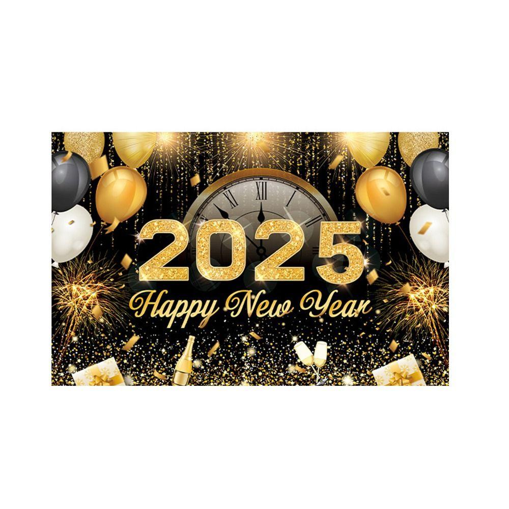 New Year Theme Happy New Year Photography Backdrop Background Banner Home Party Decor