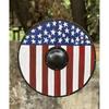 Medieval American Flag Round Shield Patriotic Authentic Distressed Viking Shield