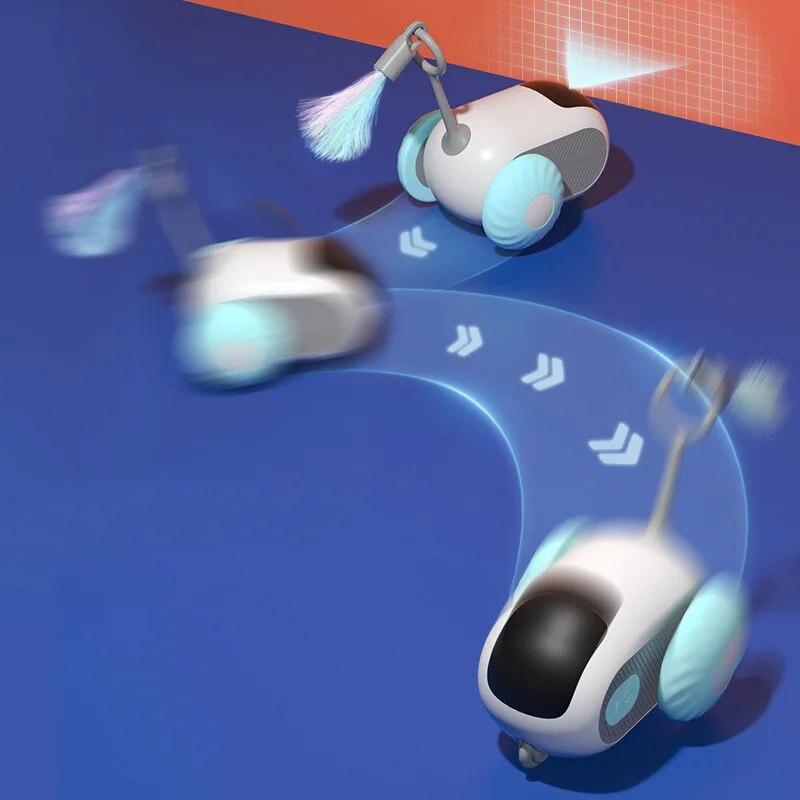 Умная игрушка для кошек с дистанционным управлением, 2 режима, автоматическое перемещение кошки, интерактивная игрушка, забавная электронная игрушка для дрессировки котят, электронные товары для домашних животных