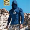 Quick-Dry Fishing Hoodie With Face Cover Lightweight UV Protection Long Sleeve Outdoor Angling Use