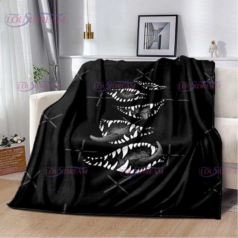 Одеяло серии аниме «Хеллсинг», одеяло с принтом «Алукард», мягкое покрывало, пляжное теплое дорожное покрывало для детей, подарок для мальчиков и девочек