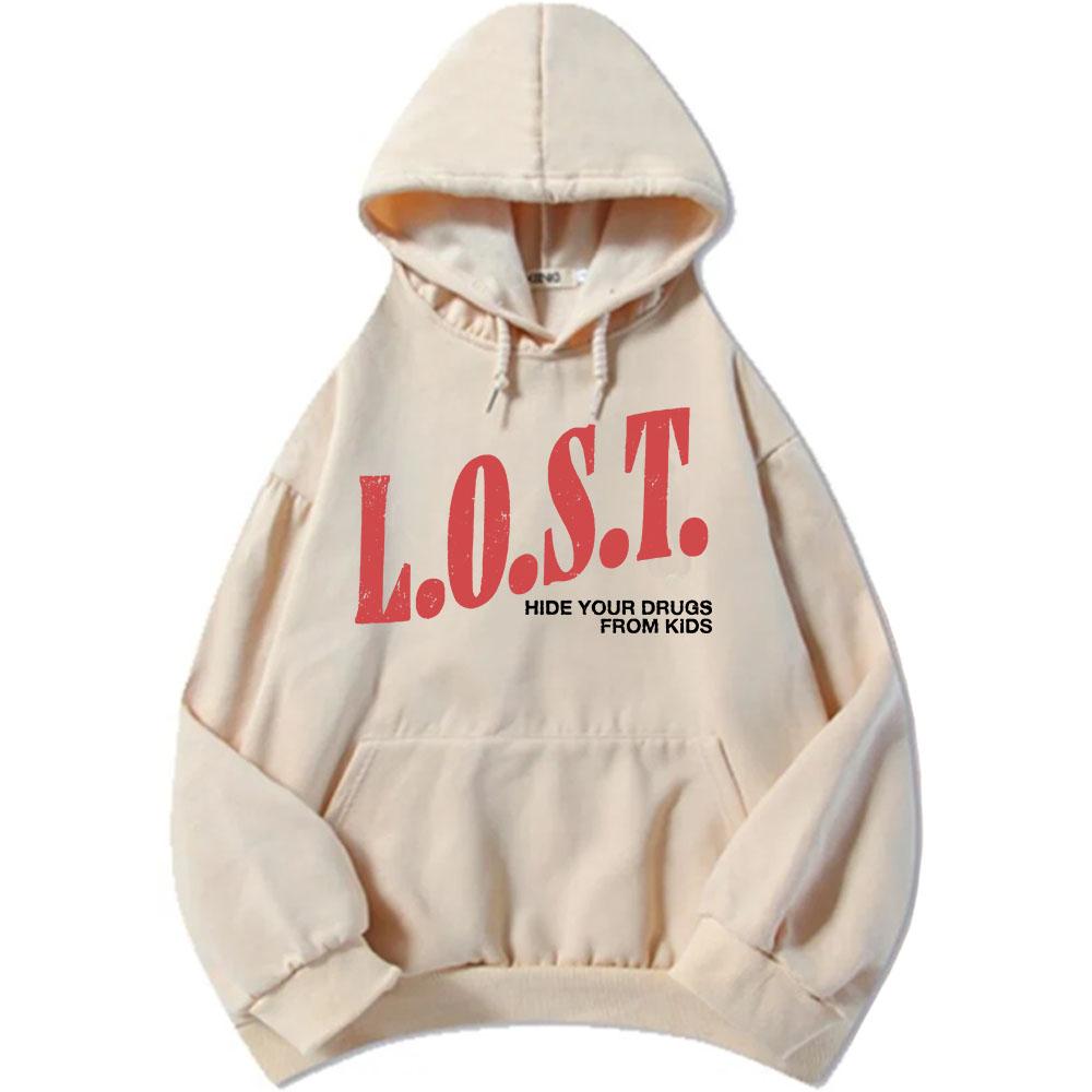 Mgk Lost Americana Hoodies Fashion Autumn Fleece Hooded Sweatshirts Casual Long Sleeve Male Pullovers Graphic Print Tops