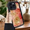 Phone case: 2D flat design suitable for iPhone 18, 17, 16, 15, 14, 13 Pro stepped protective case, Apple slice, Christmas and Halloween gift