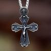 Подвеска «Христос Иисус» Восточно-православный крест-подвеска-цепочка Ожерелье Ювелирные изделия