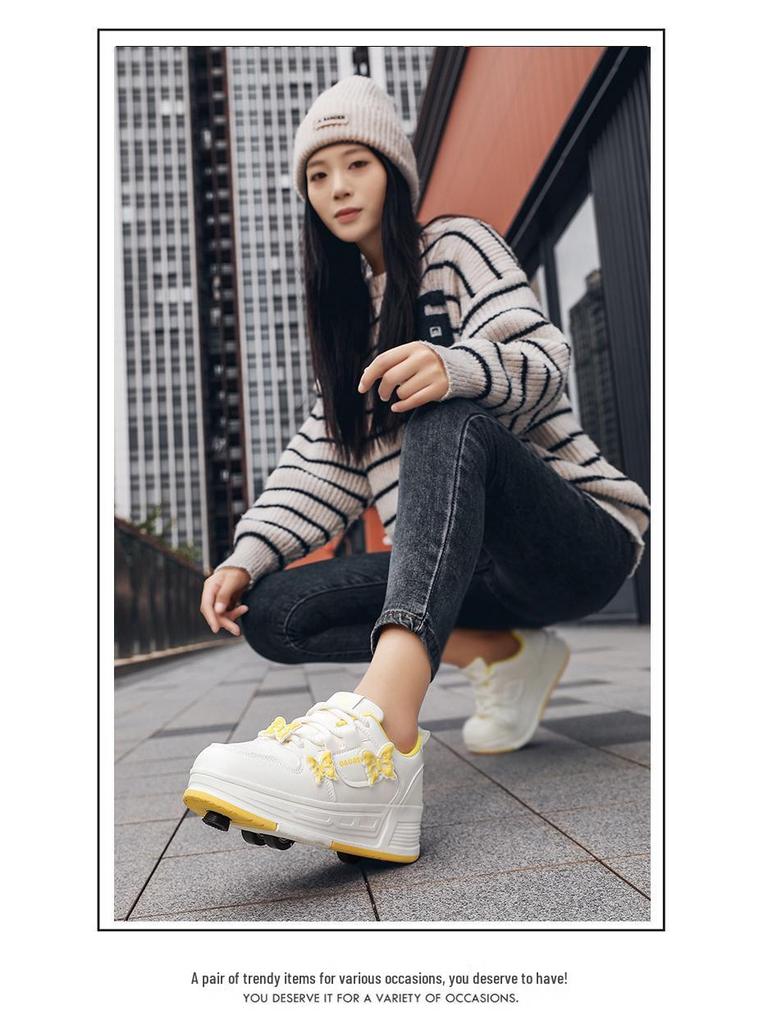 2026 Kids' Breathable Four-Wheel Roller Skates for Girls