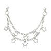 Hip-hop Metal Pants Chain Star Pendant Waist Link Hanging Chain Geometric Bag Chain  for Women Men