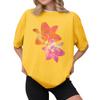 Women's Casual Printed T-Shirt Round Neck Pullover Short Sleeve Top