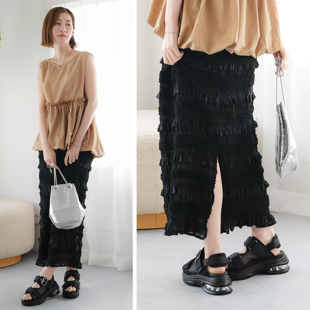 Прозрачные спортивные толстые воздушные черные KH1034 [AmiAmi] Сандалии, Сандалии, Подошва, Подушка, Женская обувь, (Бежевый, 24,5см)