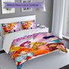 3pcs Custom Name Winx Club Bedding Set,Includes 1 Duvet Cover and 2 Pillowcases,All-season Bedroom Decor