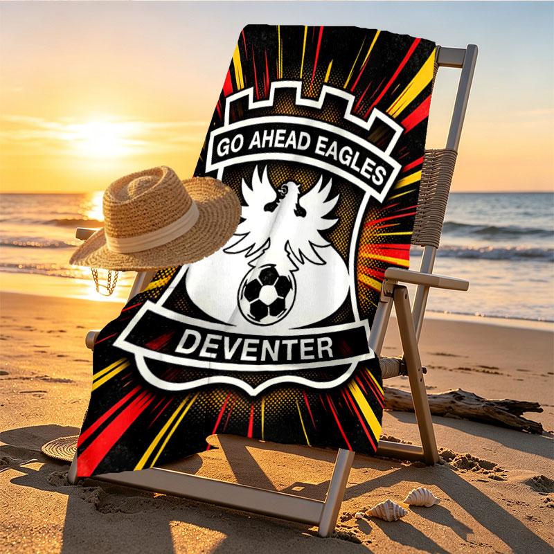 Go Ahead Eagles Print Beach Towel Design, Soft, Lightweight. for Home Bathroom, Spa, Pool, Yoga, Surfing, Camping, Gift for Family, Friend