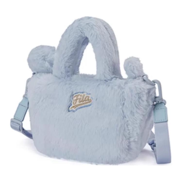 Fila Casual Plush Fabric Shoulder Crossbody Handbag Mini Women handbags Cotton-Candy-White Cream-Pink Newborn-Blue T13W443121F-395581
